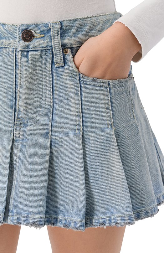 Джинсовая юбка Balenciaga 838711/TSWB9 Голубой  838711/TSWB9 Фото 5
