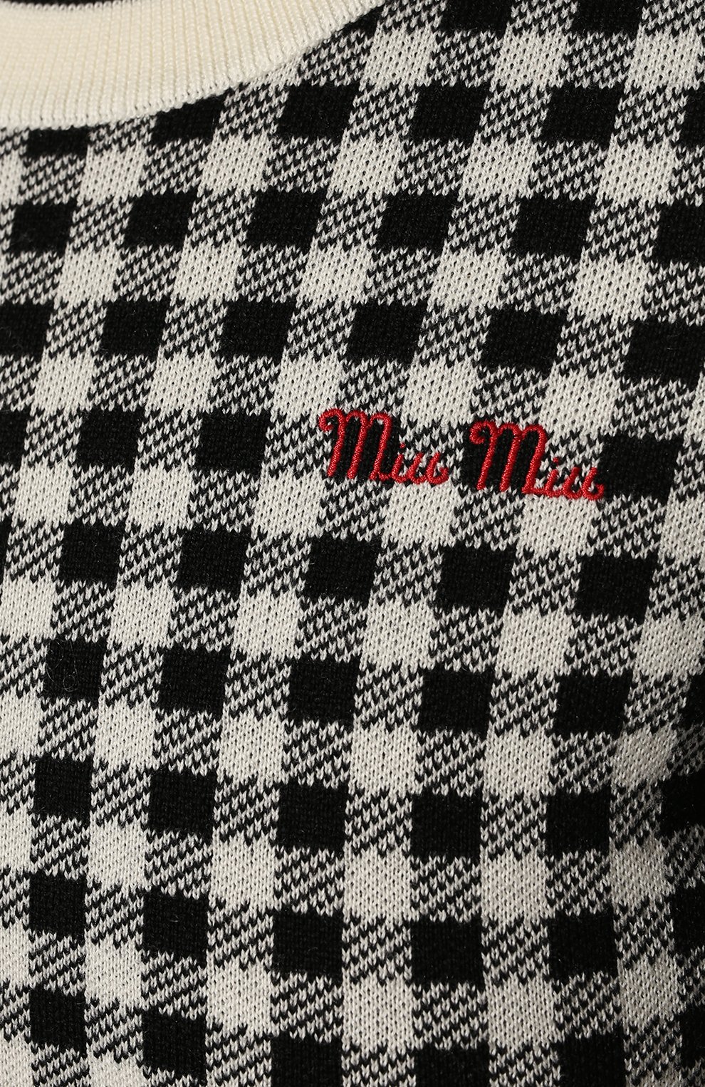 Шерстяной пуловер MIU MIU, арт. MML433-1VS9-F0002, фото 5