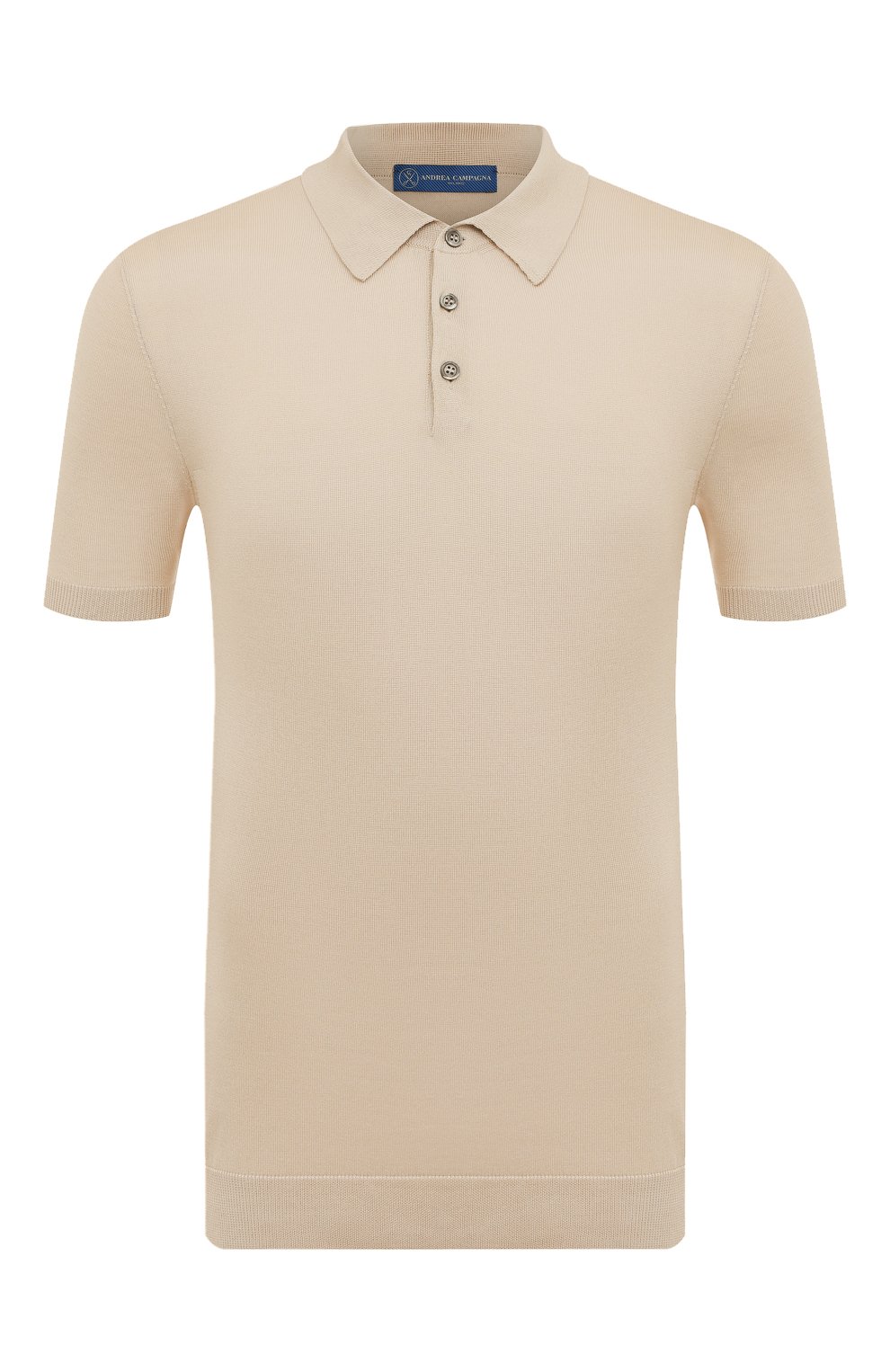 Поло из хлопка и шелка ANDREA CAMPAGNA, арт. P22-111, фото 1