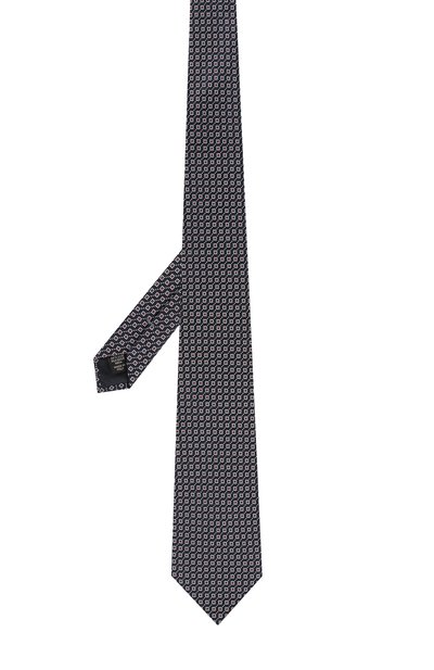 Шелковый галстук с узором ZEGNA, арт. Z3D15/1XW, фото 2