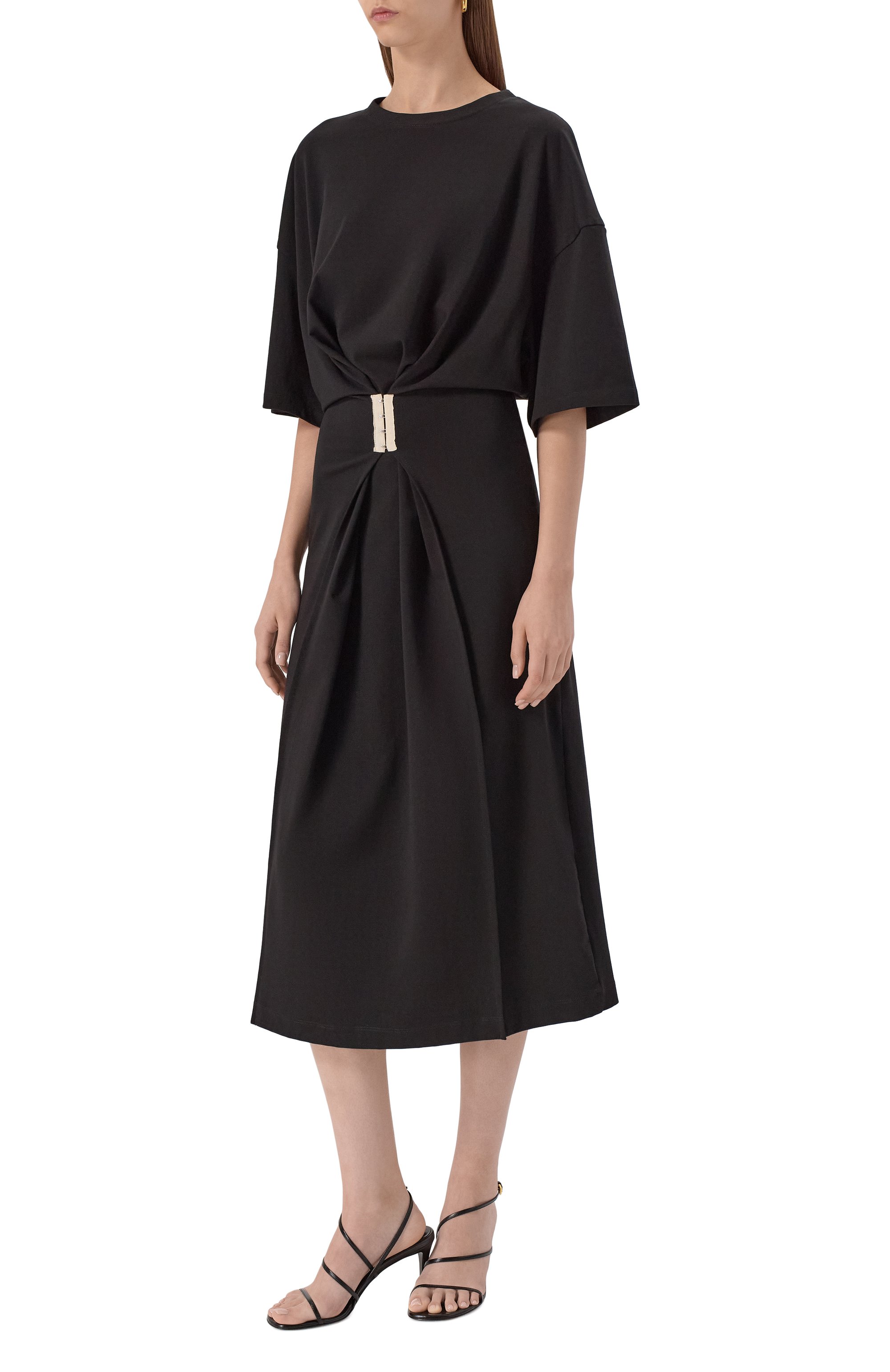 Хлопковое платье RUBAN черного цвета по цене 77000 руб., арт. RFW25/26-11.2.62.2, фото 2 Хлопковое платье RUBAN, арт. RFW25/26-11.2.62.2, фото 2