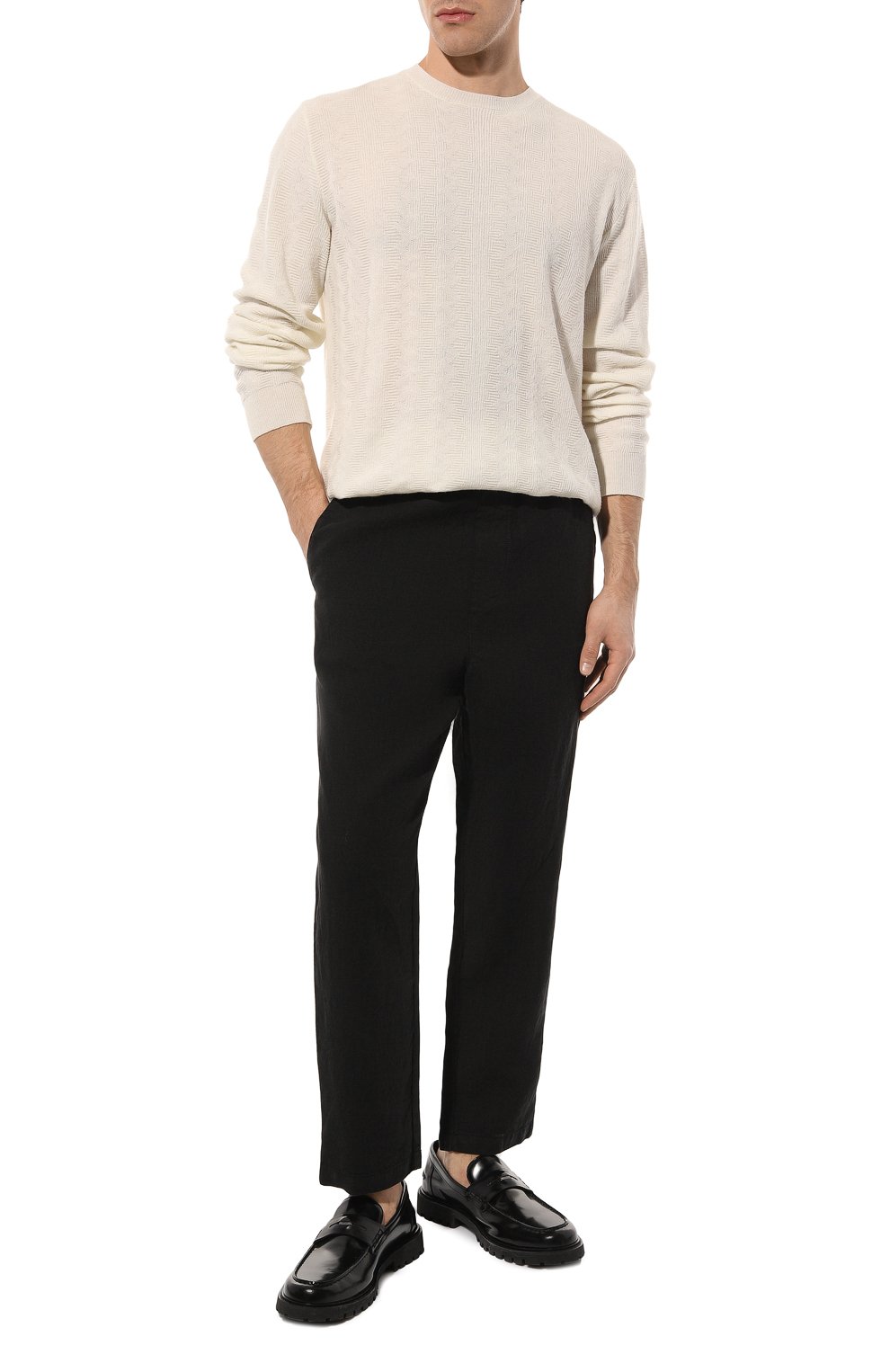 Льняные брюки 120% LINO, арт. 31ALIM29CK/0000253/000, фото 2