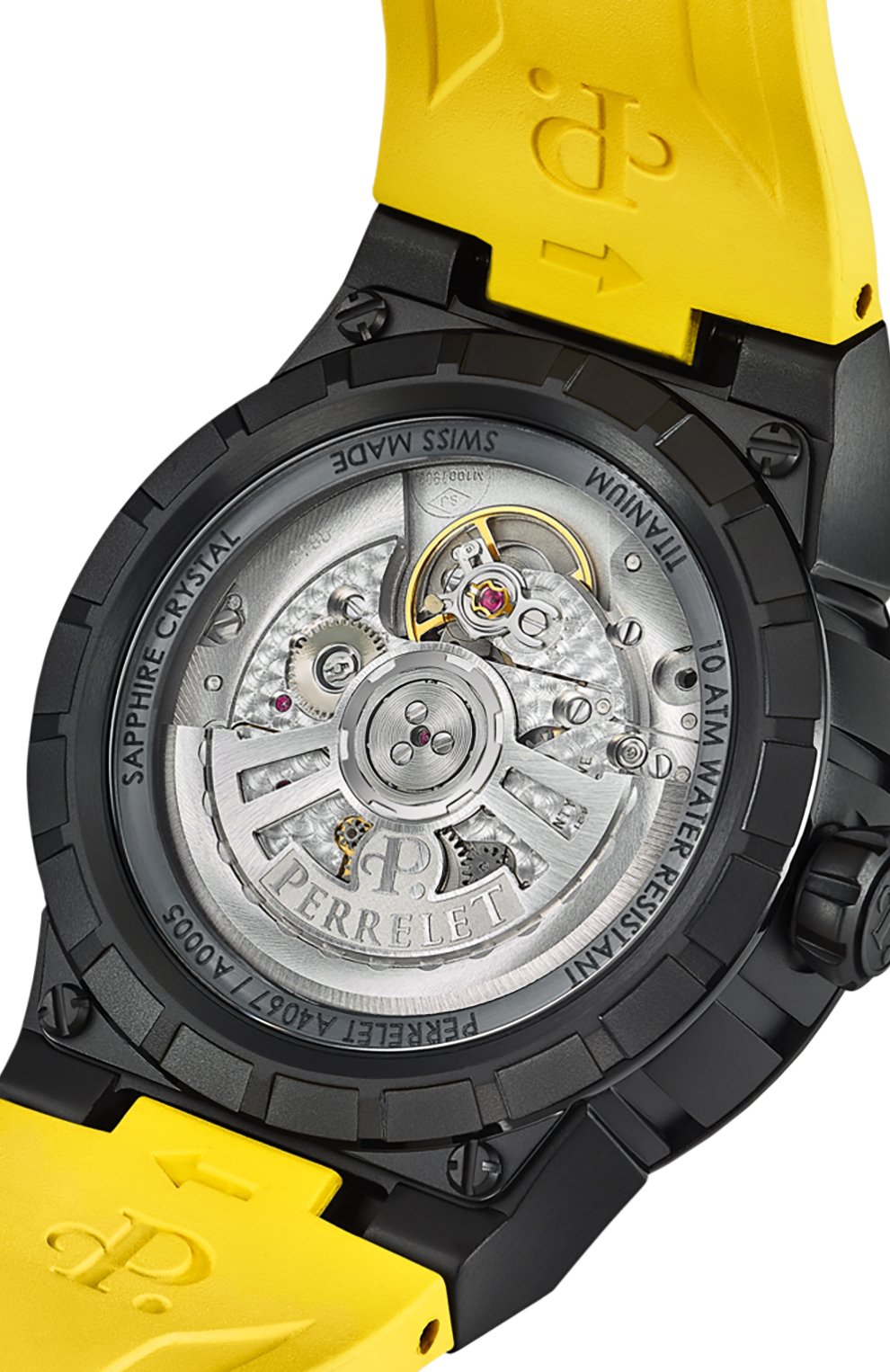 Часы turbine titanium yellow PERRELET, арт. A4067/1, фото 4
