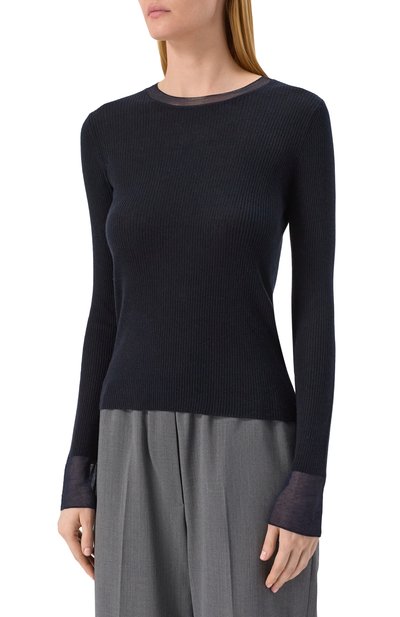 Пуловер из шелка и шерсти MAX MARA STUDIO, арт. GIGANTE, фото 3