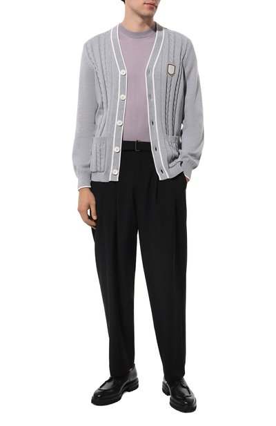 Хлопковый кардиган BRUNELLO CUCINELLI серого цвета по цене 154000 руб., арт. M28707906T, фото 2 Хлопковый кардиган BRUNELLO CUCINELLI, арт. M28707906T, фото 2