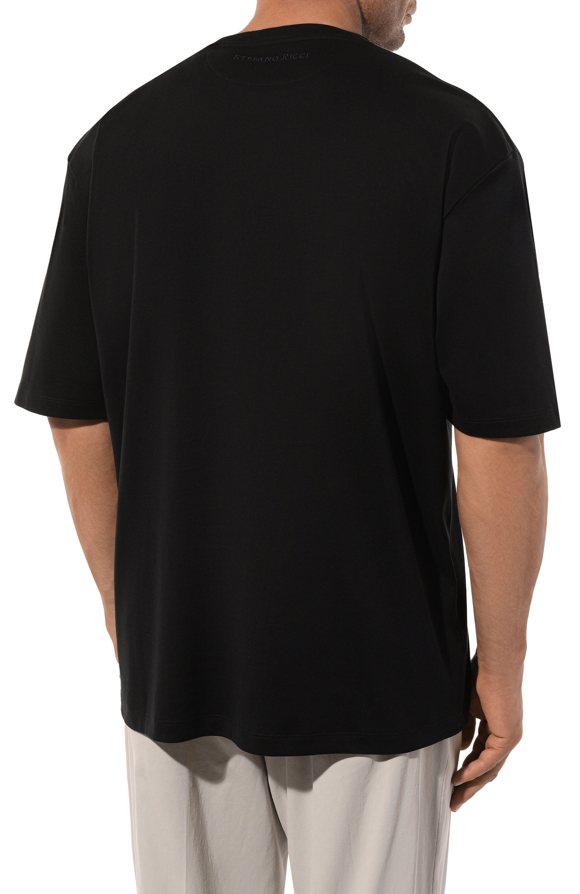 Хлопковая футболка STEFANO RICCI, арт. MNH4303610/LUXT, фото 4