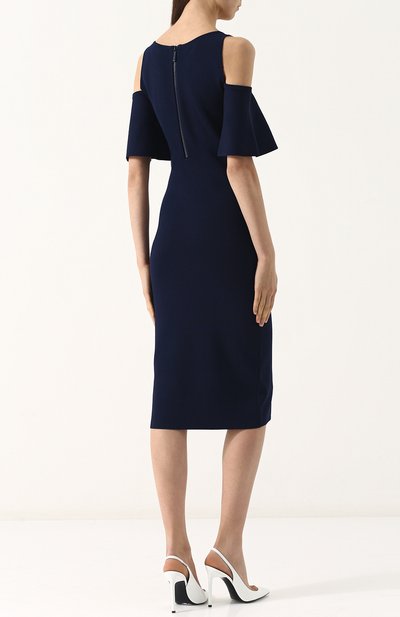 Вязаное платье-миди с разрезами на плечах MICHAEL MICHAEL KORS, арт. MS88XNL5ZV, фото 4