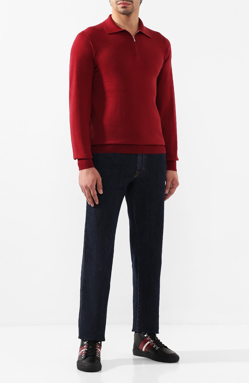 Поло из смеси шерсти и кашемира FIORONI, арт. M00T0C2, фото 2