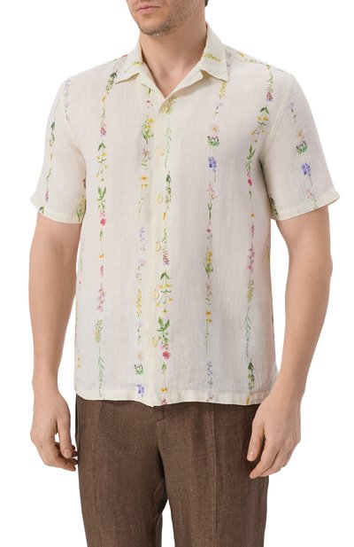 Льняная рубашка 120% LINO, арт. 33ALIM1PKD/G449/000, фото 3