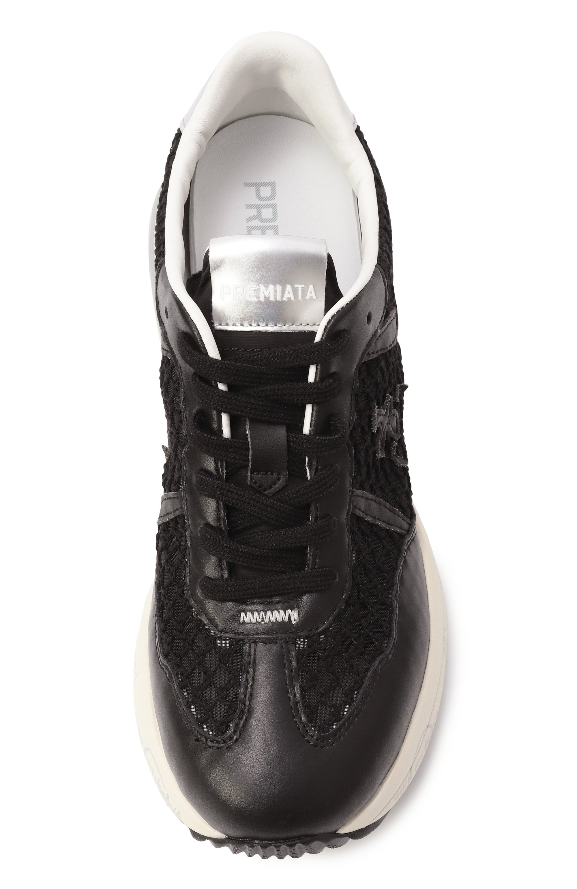 Женские черные комбинированные кроссовки cassie PREMIATA