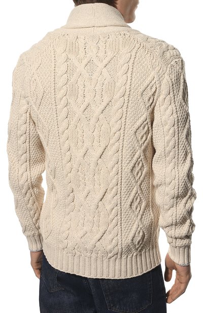 Хлопковый кардиган BRUNELLO CUCINELLI светло-бежевого цвета по цене 192500 руб., арт. 221M79502206, фото 4 Хлопковый кардиган BRUNELLO CUCINELLI, арт. 221M79502206, фото 4