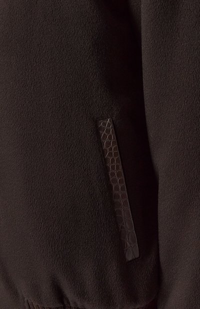 Пуховый бомбер с подкладкой из соболя BLACK SABLE, арт. BS-MWBCR-EB, фото 5