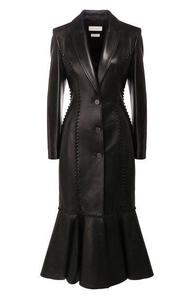 Кожаное пальто ALEXANDER MCQUEEN, арт. 610866/Q5ACY, фото 1