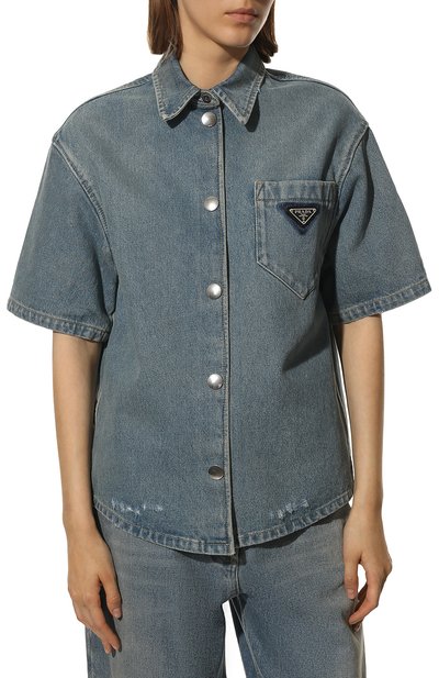 Джинсовая рубашка PRADA, арт. GFC037-1ZAB-F0008-212, фото 3