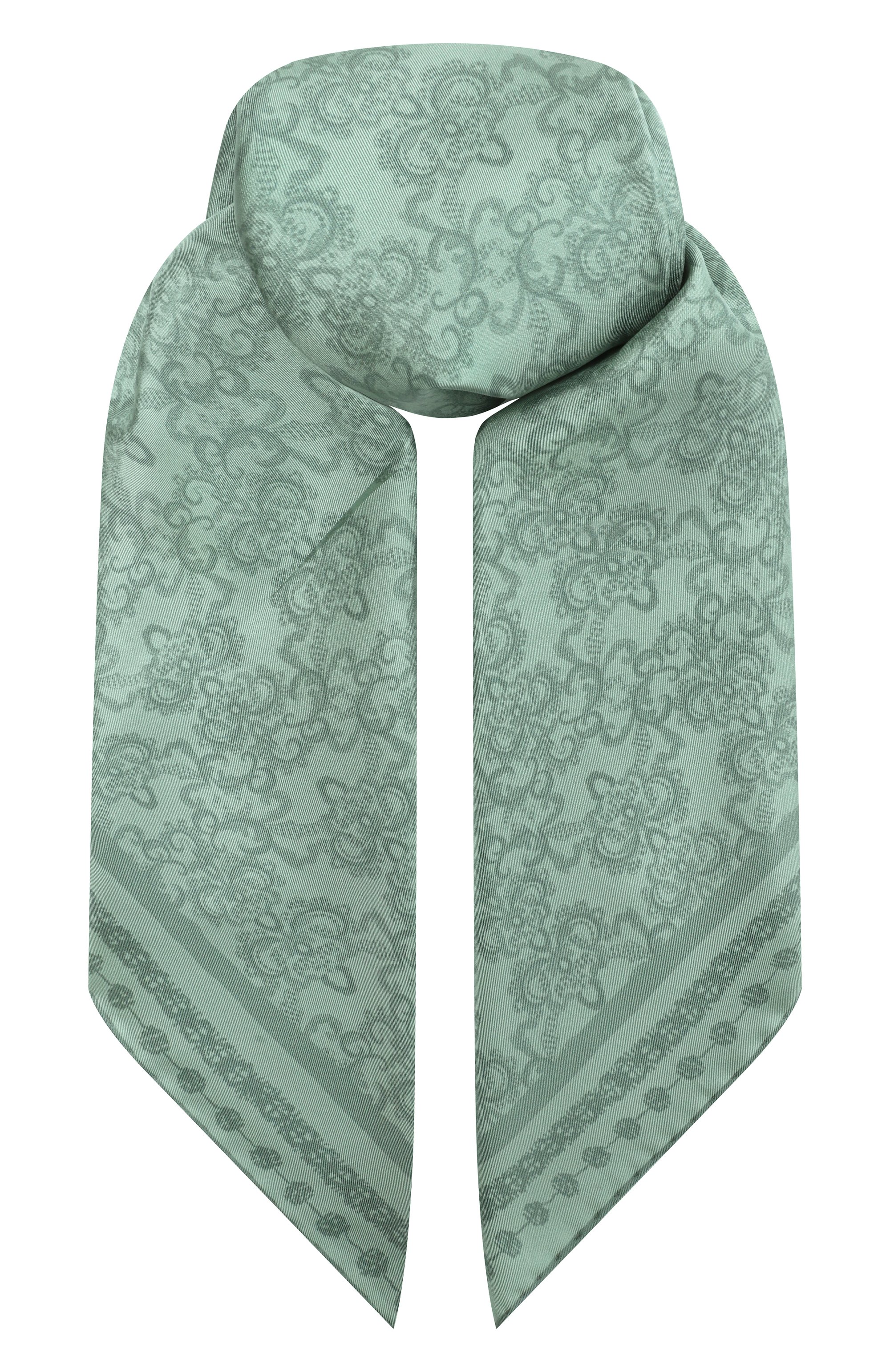 Шелковый платок ELIE SAAB, арт. 710008544S25/ICEBERG GREEN, фото 1