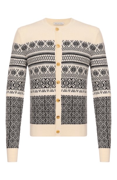 Мужской кардиган из шерсти и хлопка DRIES VAN NOTEN, арт. 021216/4746
