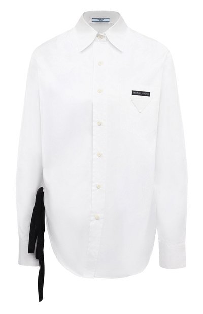 Женская хлопковая рубашка PRADA, арт. P444E-1LZC-F0009-202