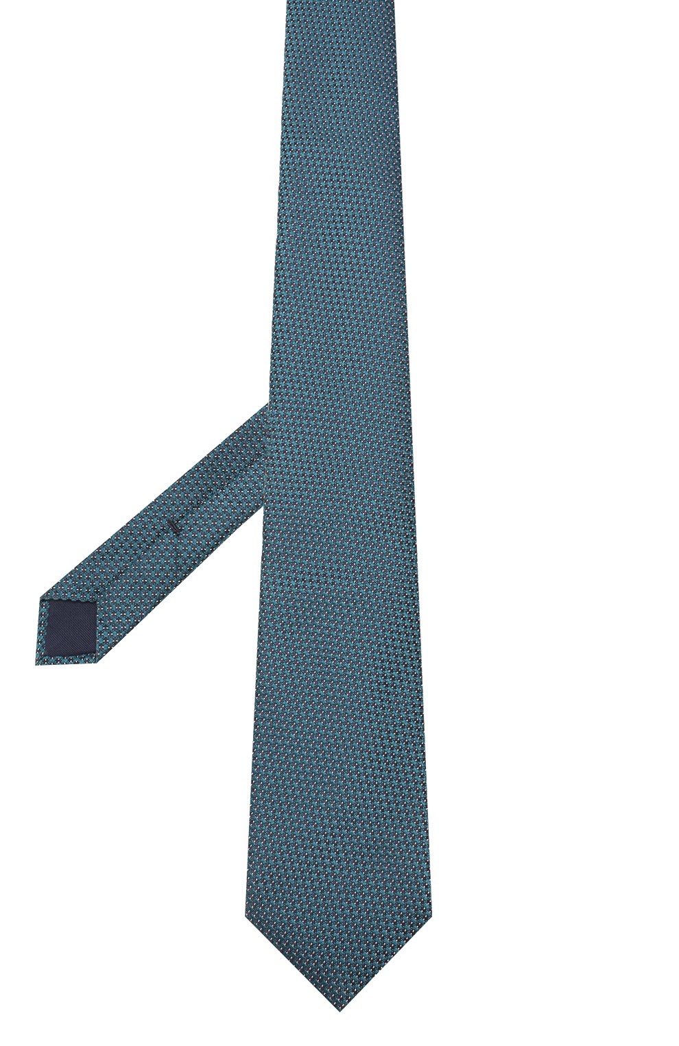Шелковый галстук CORNELIANI зеленого цвета по цене 11050 руб., арт. 85U302-0120320/00, фото 2 Шелковый галстук CORNELIANI, арт. 85U302-0120320/00, фото 2