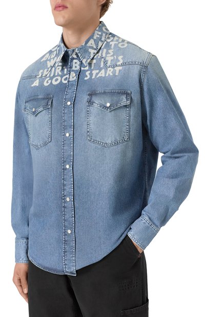Джинсовая рубашка MM6, арт. SH2DT0018/M30029, фото 3