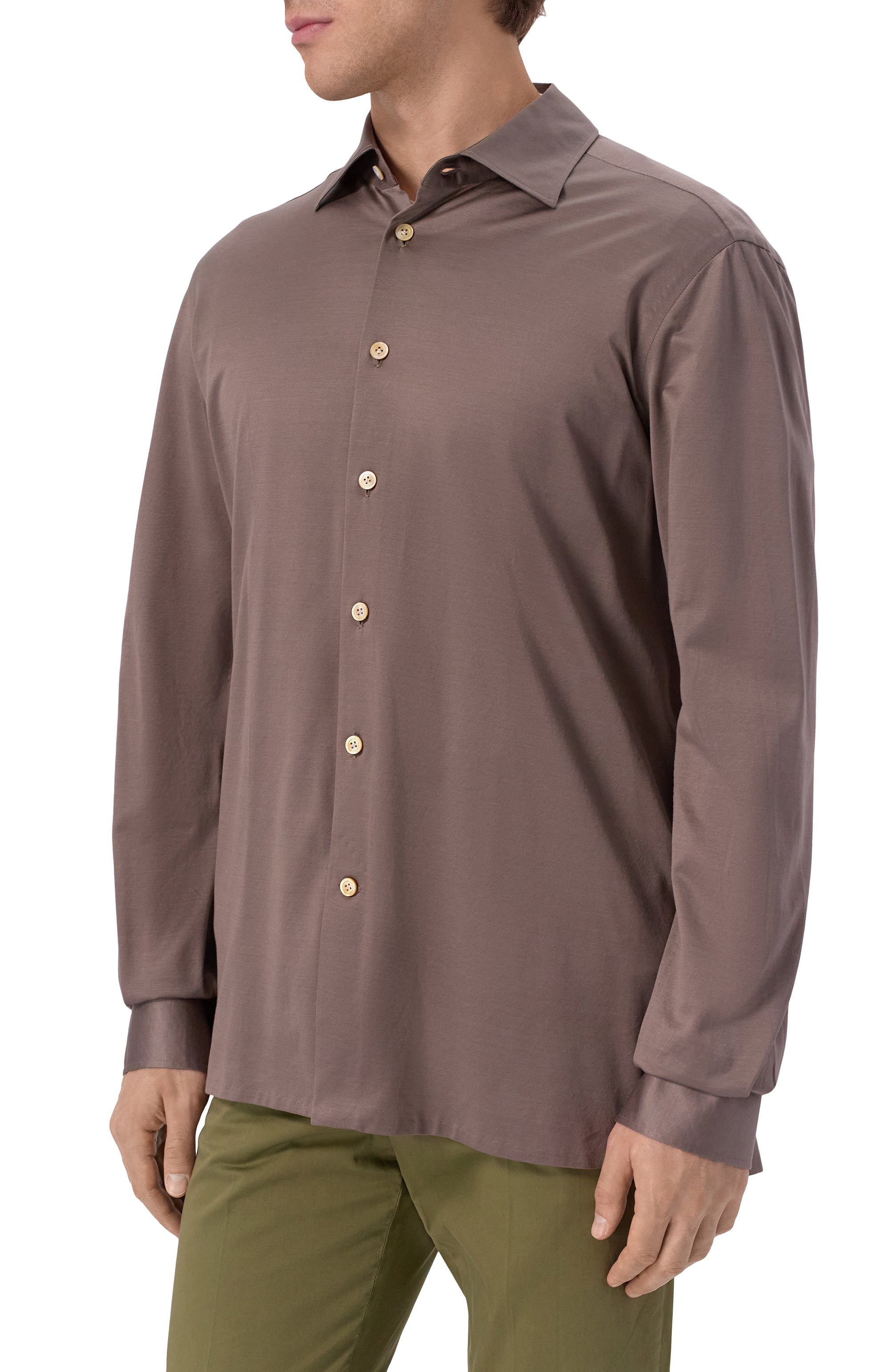 Хлопковая рубашка KITON, арт. UMCNERH0923413, фото 3