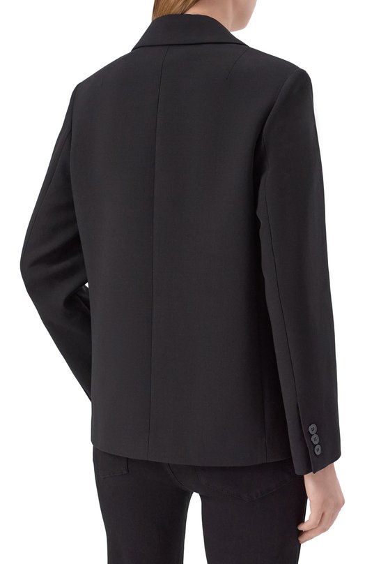 Жакет из шерсти и вискозы 12 STOREEZ 126463 Чёрный  126463 Фото 4