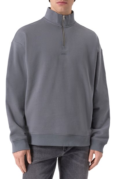 Хлопковый анорак HUGO серого цвета по цене 13600 руб., арт. 50525881, фото 3 Хлопковый анорак HUGO, арт. 50525881, фото 3