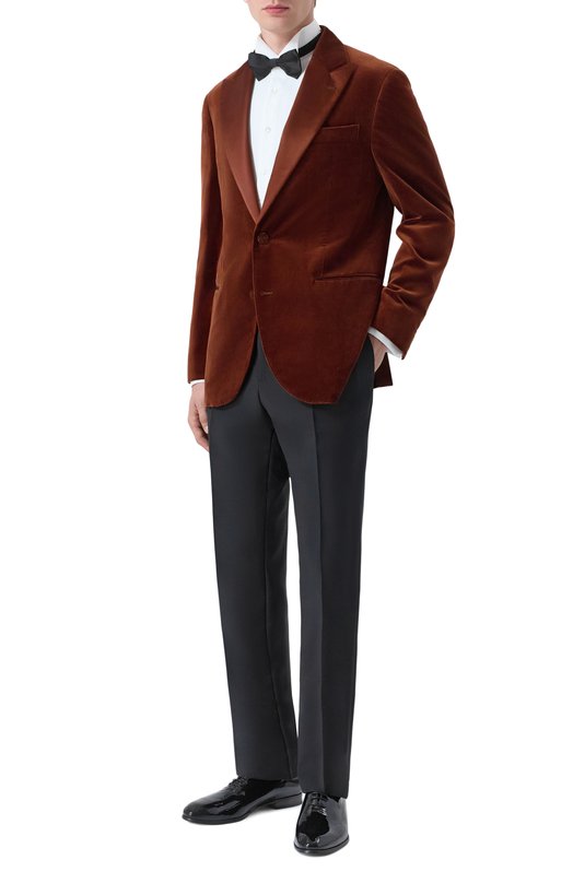 Бархатный пиджак Brunello Cucinelli MV420GS03 Коричневый  MV420GS03 Фото 2