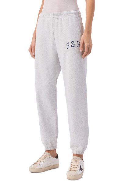 Хлопковые джоггеры SPORTY AND RICH, арт. PA03664082GY03, фото 3