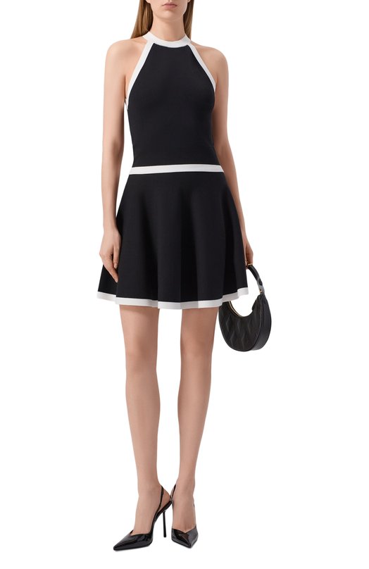 Топ из хлопка и вискозы Nina Ricci 26PMPU011/ML0596 Чёрный  26PMPU011/ML0596 Фото 2