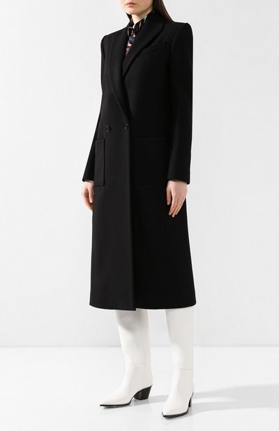 Шерстяное пальто GIVENCHY черного цвета по цене 313500 руб., арт. BWC03Q11F3, фото 3 Шерстяное пальто GIVENCHY, арт. BWC03Q11F3, фото 3