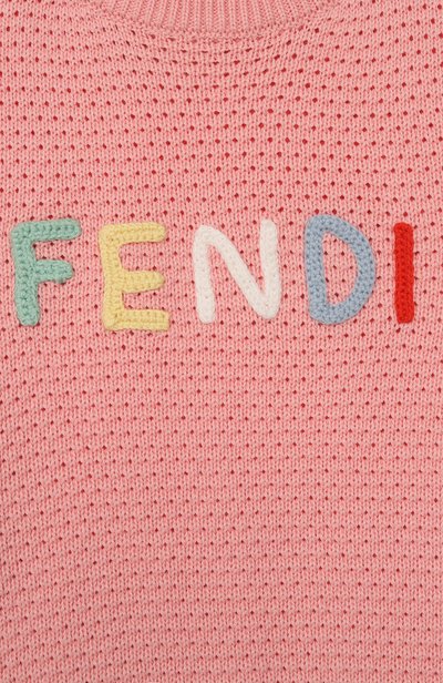 Хлопковый свитер FENDI, арт. JUG212/AVWW_001, фото 3
