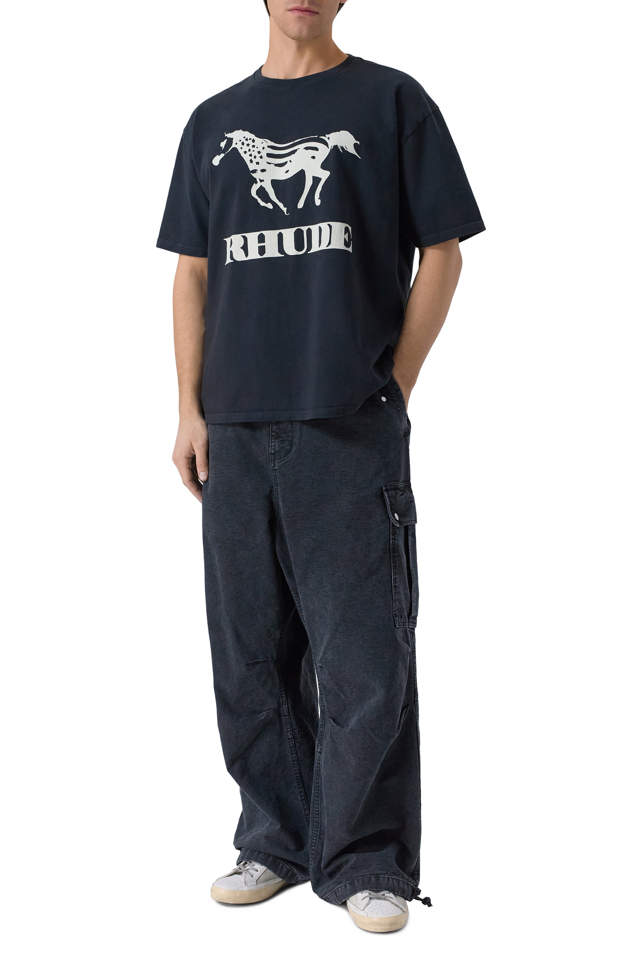 Хлопковая футболка RHUDE, арт. RHFW25TT01012, фото 2