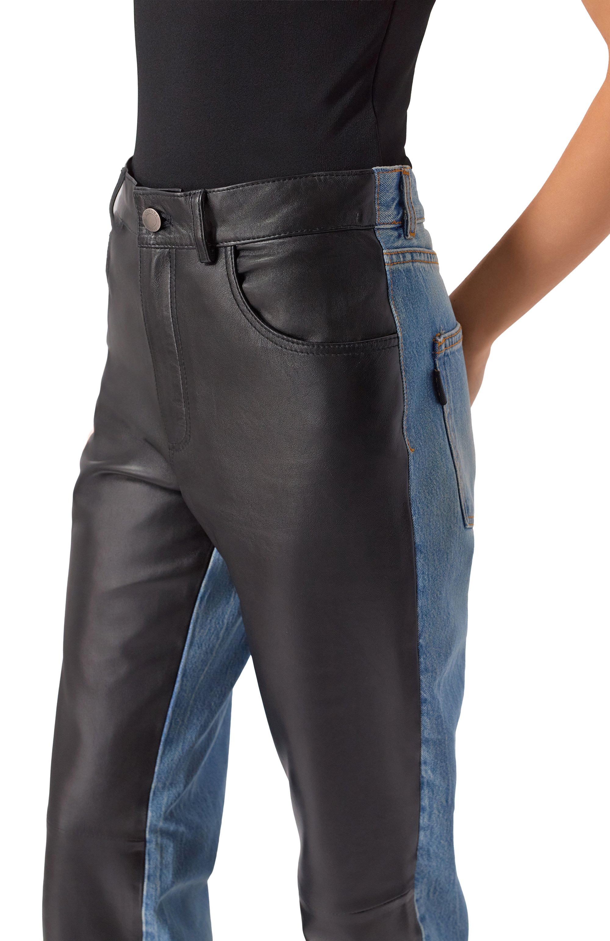 Комбинированные джинсы HAIKURE, арт. HEW03358DF190L0906, фото 5