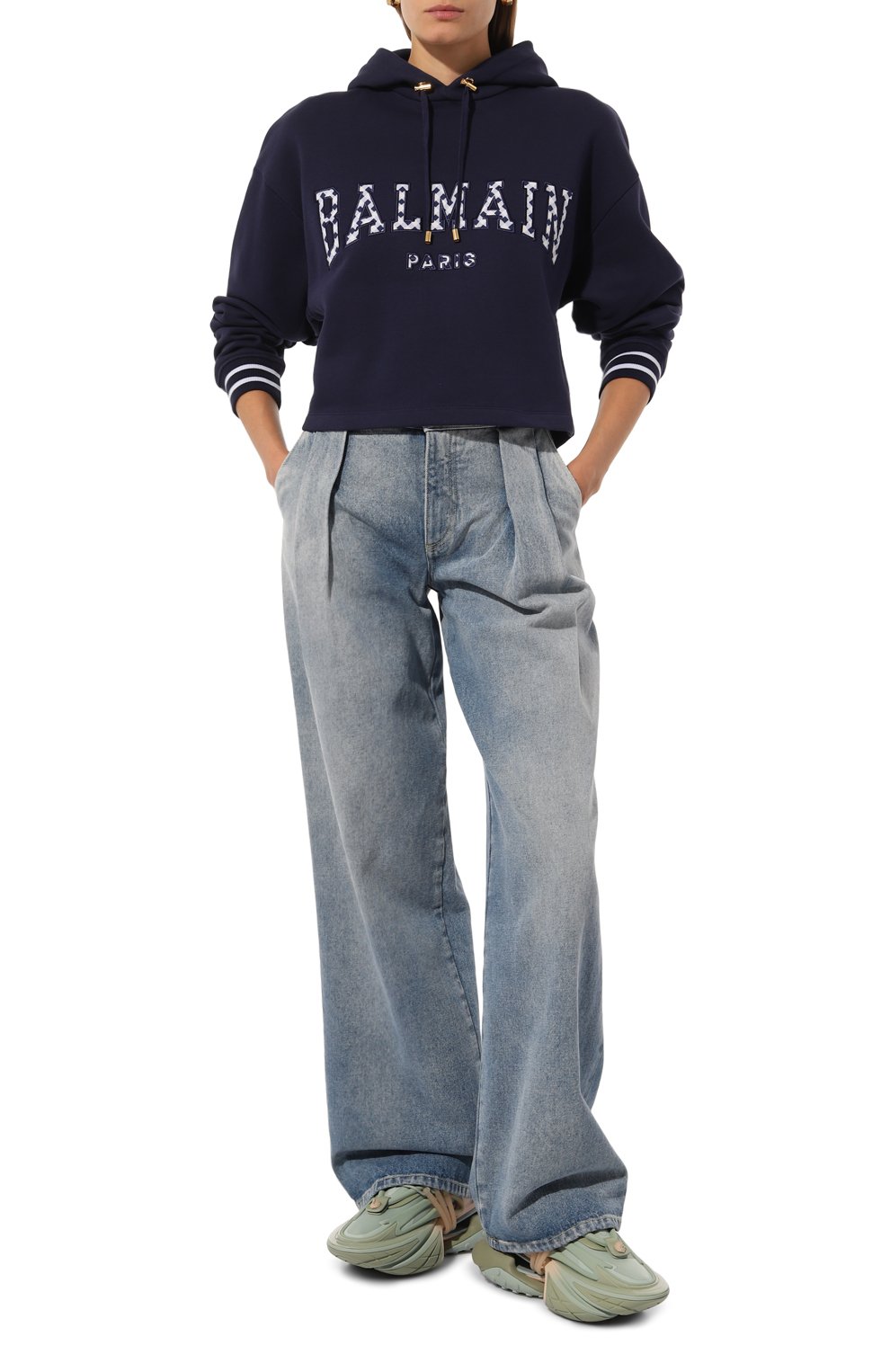 Комбинированные кроссовки unicorn BALMAIN, арт. DN0VF724/KSGB, фото 2