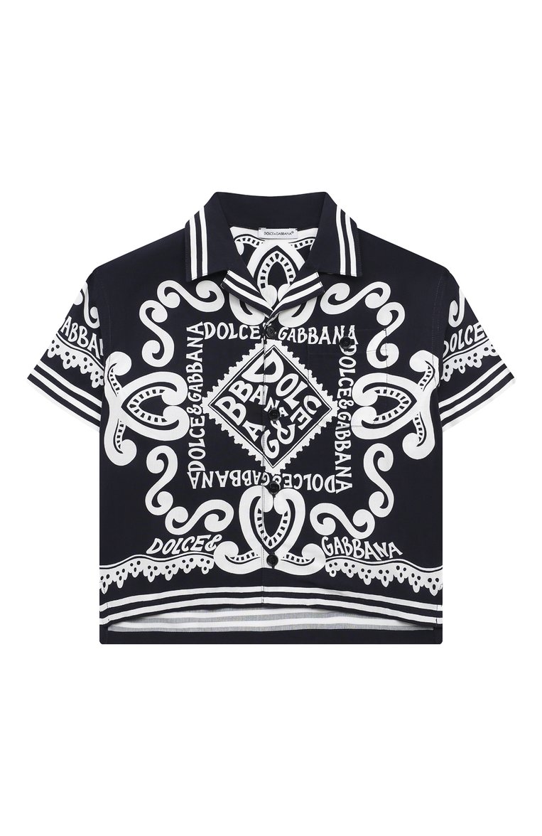 Хлопковая рубашка DOLCE & GABBANA, арт. L43S81/G7L0K/8-12+, фото 1