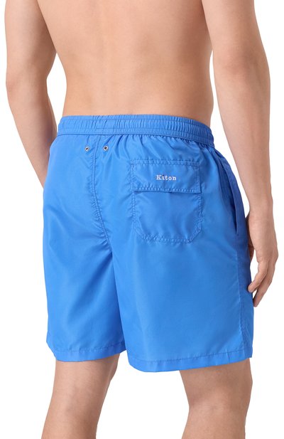 Плавки-шорты KITON голубого цвета по цене 43850 руб., арт. UC0M5CK0750F48, фото 3 Плавки-шорты KITON, арт. UC0M5CK0750F48, фото 3