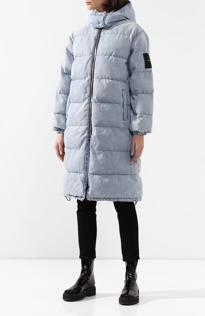 Пуховик ALEXANDER WANG голубого цвета по цене 129500 руб., арт. 4DC1202628, фото 3 Пуховик ALEXANDER WANG, арт. 4DC1202628, фото 3