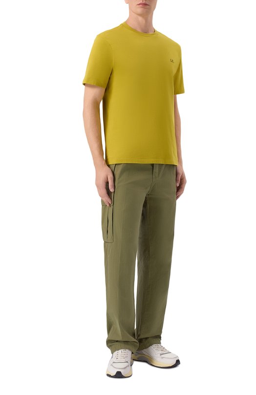 Хлопковая футболка C.P. Company 20CMTS725A/005100W Жёлтый  20CMTS725A/005100W Фото 2