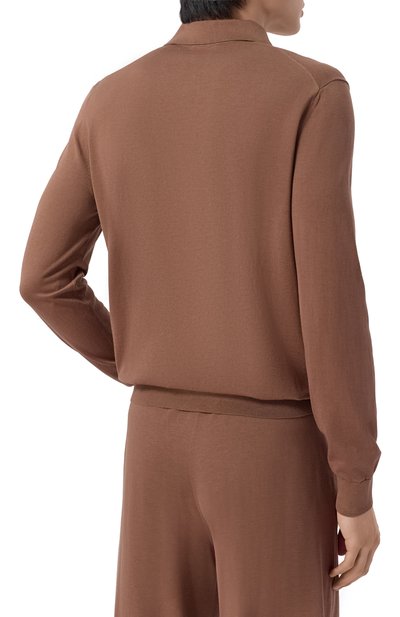 Поло из шелка и хлопка 12 STOREEZ, арт. 137140, фото 4