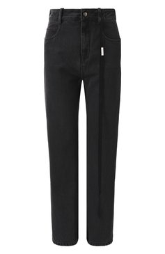 Женские джинсы ANN DEMEULEMEESTER темно-серого цвета, арт. B0011430/FA039 | Фото 1 (Драгоценные камни: Проставлено; Материал сплава: Проставлено; Материал внешний: Деним, Хлопок; Длина (брюки, джинсы): Укороченные; Силуэт Ж (брюки и джинсы): Прямые; Стили: Гранж; Кросс-КТ: Деним)