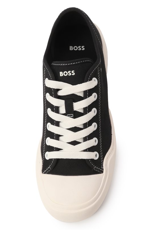 Текстильные кеды BOSS 50536380 Чёрно-белый  50536380 Фото 6