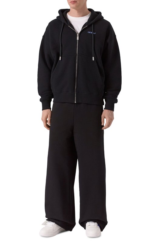 Хлопковая толстовка Off-White 0MBE015S25FLE004 Чёрный  0MBE015S25FLE004 Фото 2