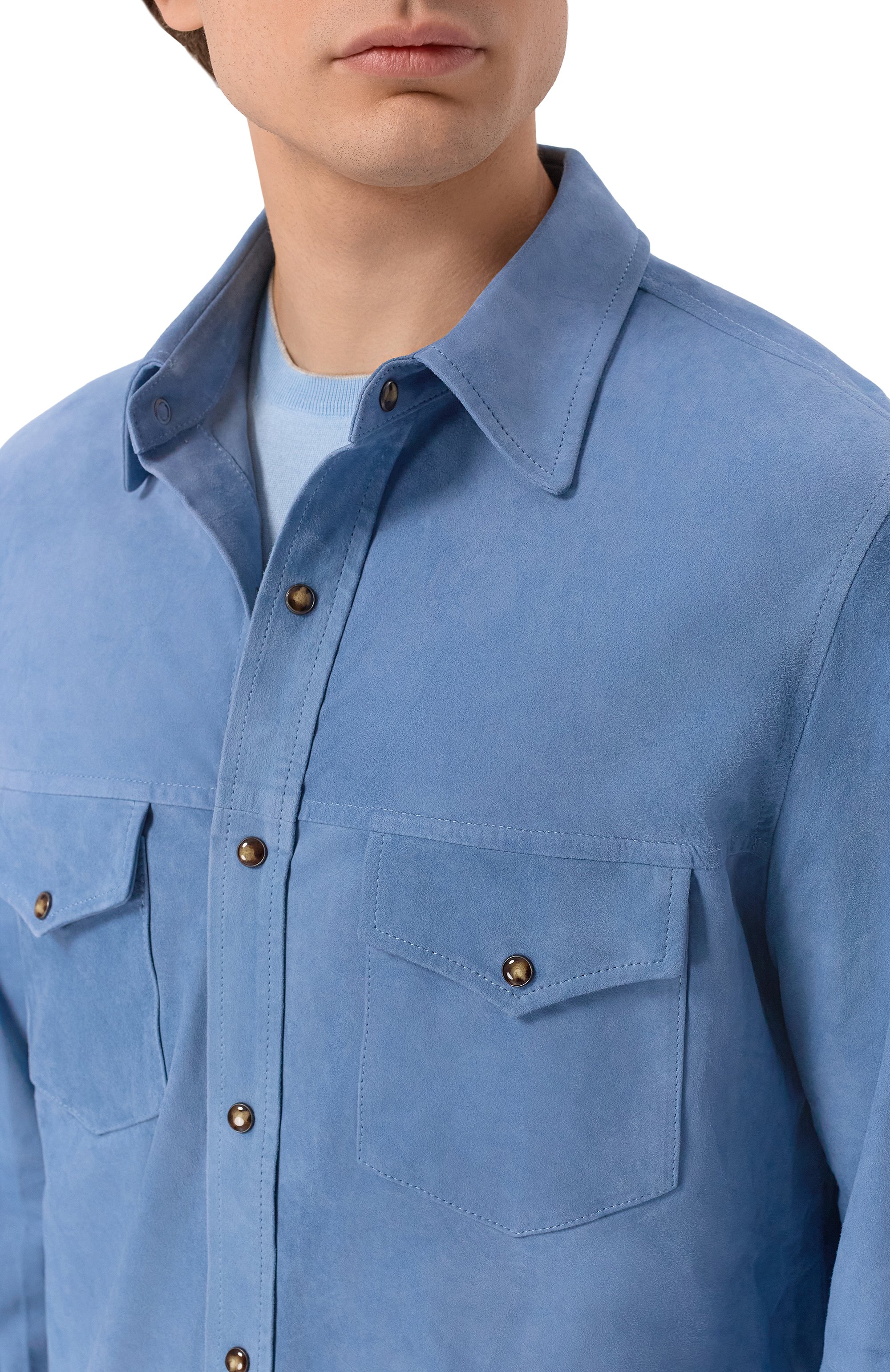 Замшевая рубашка JACOB COHEN, арт. JUM_E0019 081 D1391 RW, фото 5