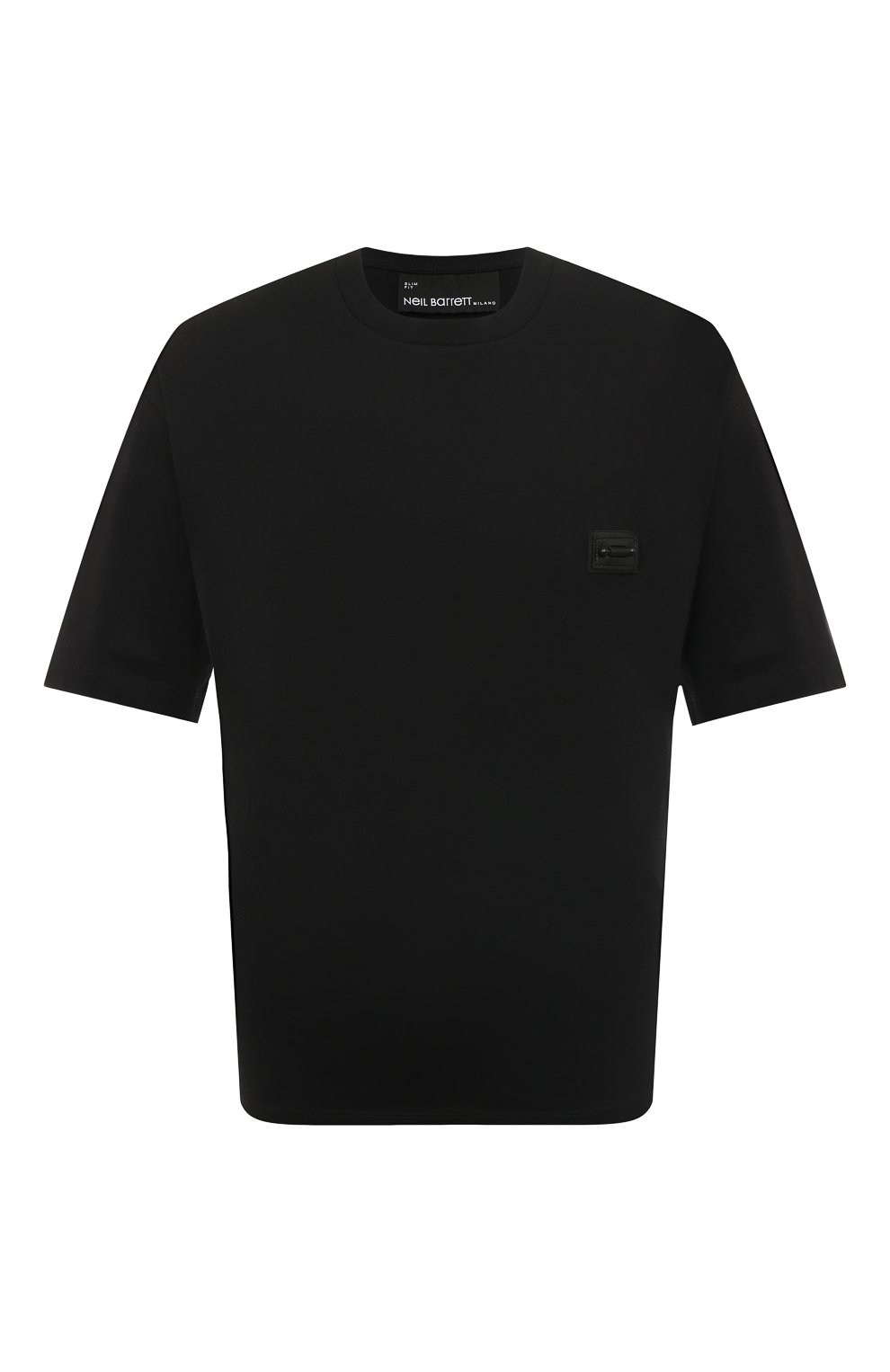 Хлопковая футболка Neil Barrett цвет черный купить в ЦУМ