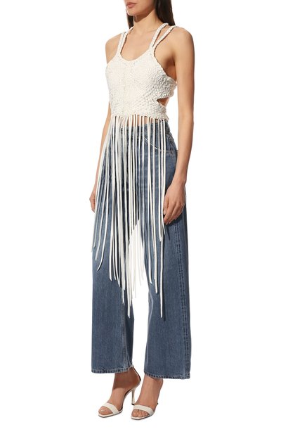 Топ из шелка и льна CHLOÉ, арт. CHC22SHT21485, фото 3