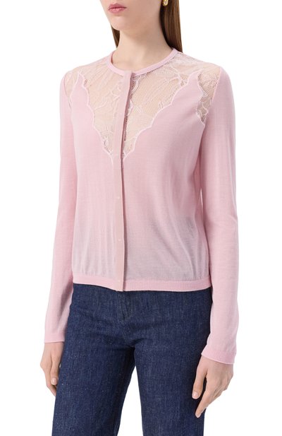 Кардиган из кашемира и шелка GIAMBATTISTA VALLI, арт. 25FWPVCM0M17/02CAS, фото 3