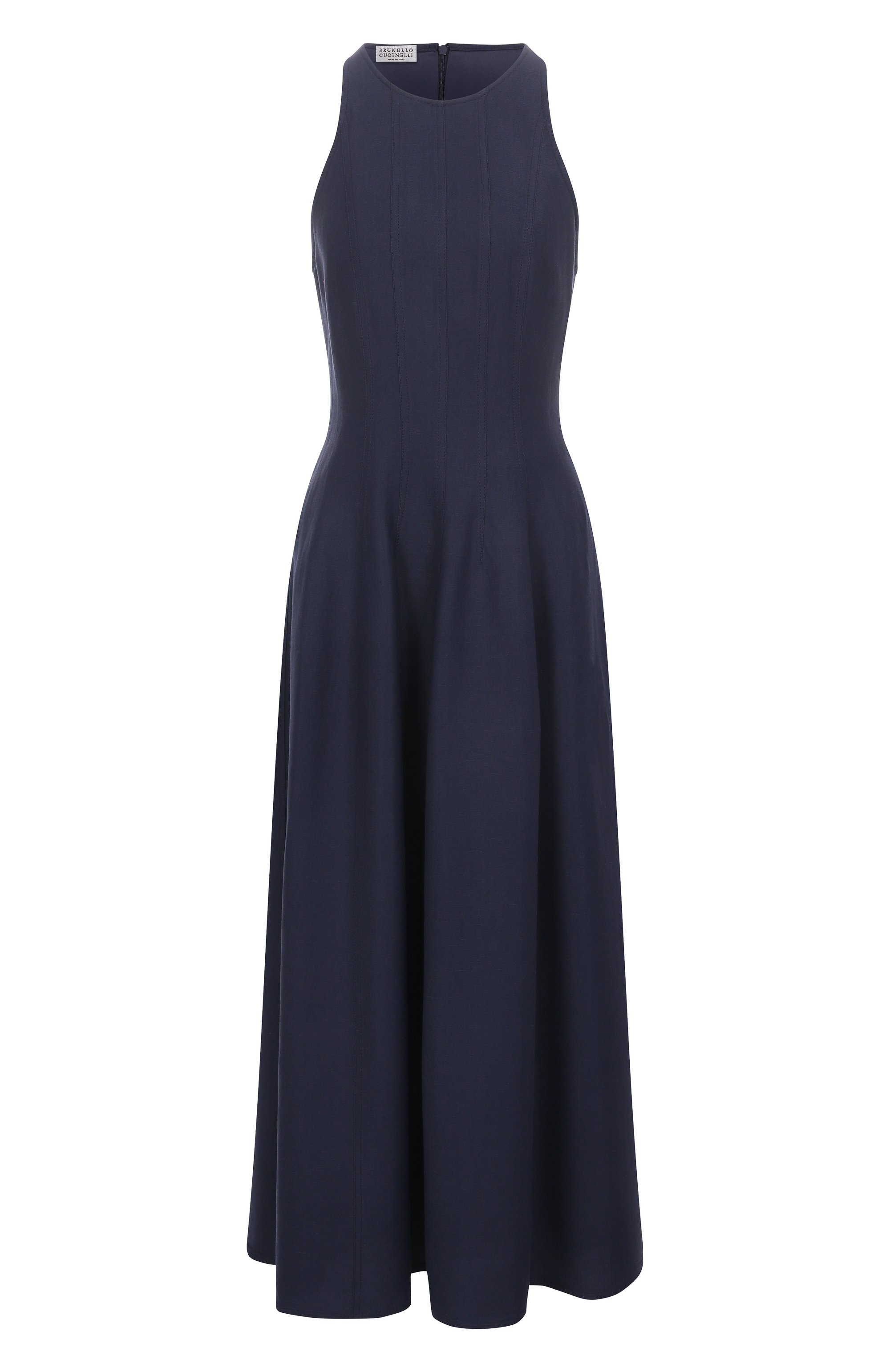 Платье из вискозы и льна BRUNELLO CUCINELLI, арт. MH126A5171, фото 1