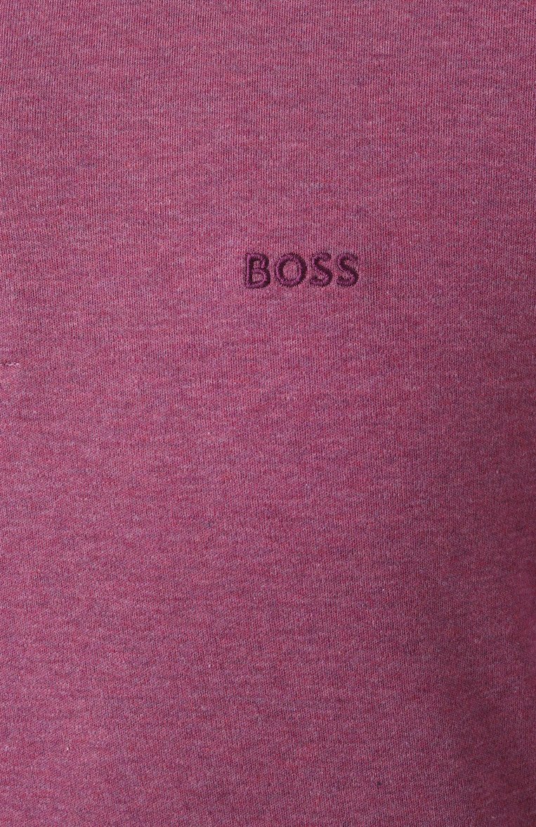 Мужское хлопковое поло BOSS розового цвета, арт. 50468392 | Фото 6 (Длина (для топов): Стандартные; Рукава: Длинные; Застежка: Пуговицы; Стили: Кэжуэл; Принт: Без принта; Материал внешний: Хлопок; Кросс-КТ: Джерси; Мужское Кросс-КТ: Футболка-одежда)