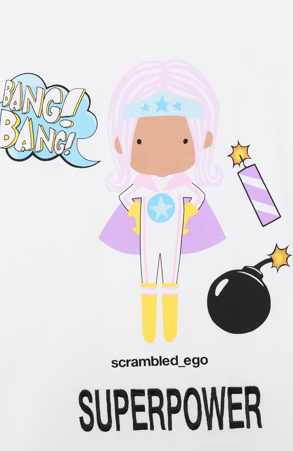 Удлиненная футболка SCRAMBLED_EGO, арт. BJ136, фото 3