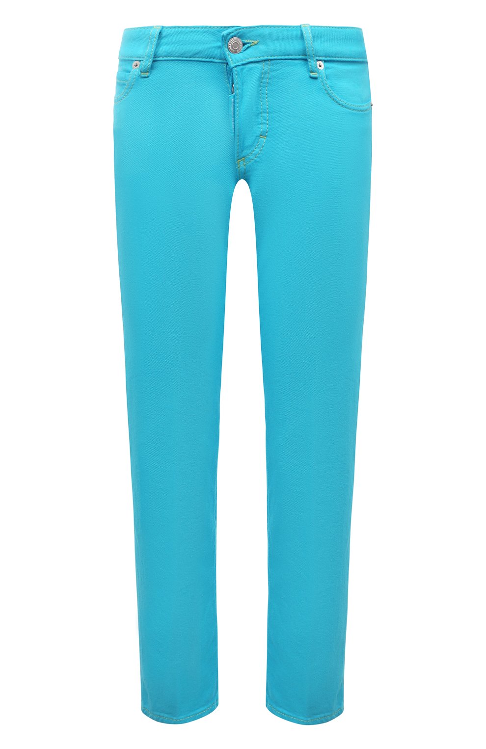 Джинсы DSQUARED2 бирюзового цвета по цене 49150 руб., арт. S75LB0745/S30811, фото 1 Джинсы DSQUARED2, арт. S75LB0745/S30811, фото 1